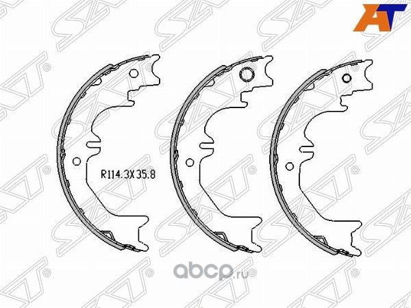 Колодки ручника TOYOTA LAND CRUISER 98-07 комплек (SAT). Артикул ST4655060060