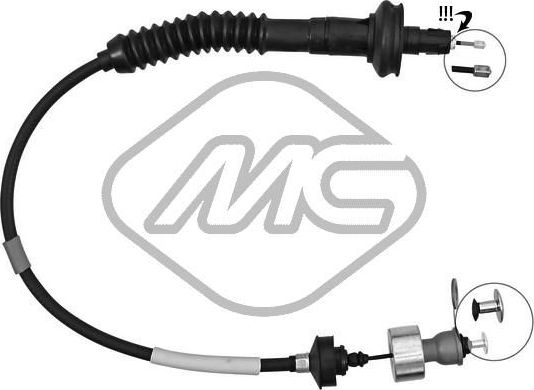 Трос сцепления Metalcaucho для Peugeot 206 1999-2013. Артикул 80005