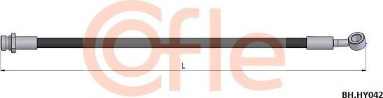 Тормозной шланг Cofle. Артикул 92.BH.HY042