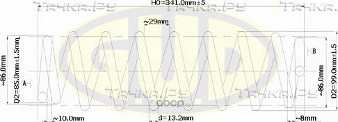 Пружина подвески G.U.D. задняя для BMW 1 I (E81/E82/E87/E88) 2009-2011. Артикул GCS208455