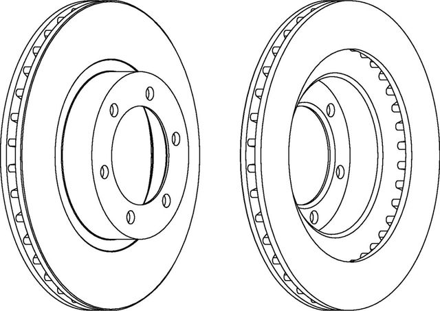 Тормозной диск Ferodo Premier передний для Lexus GX I 2001-2009. Артикул DDF1594C