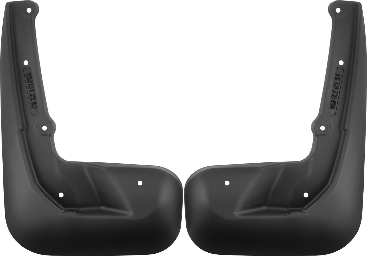 Брызговики Frosch (в пакете) задняя пара для Haval H7 2024-2026. Артикул NLF.AN0752.E3