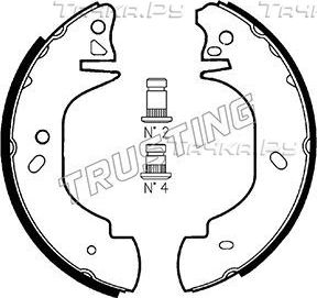Тормозные колодки Trusting задние для Ford Transit Torneo V 1994-2000. Артикул 040.139
