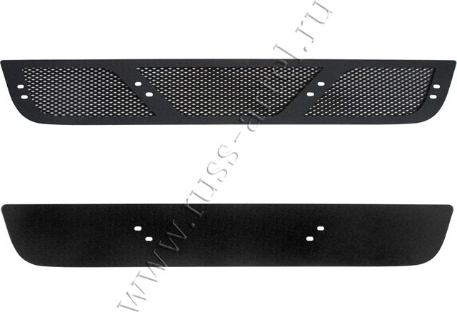 Защитная сетка и заглушка Русская Артель решетки переднего бампера для Nissan Pathfinder R51 рестайлинг 2010-2014. Артикул SRN-137902