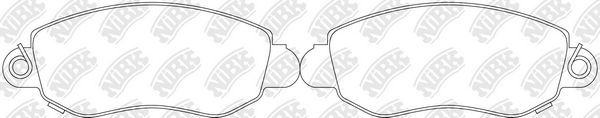 Тормозные колодки NiBK. Артикул PN0164