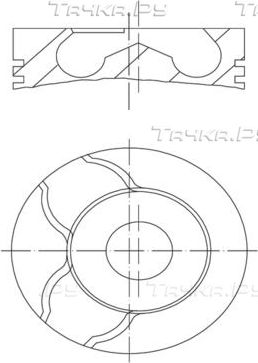 Поршень Mahle для Fiat Stilo 2001-2008. Артикул 010 15 01