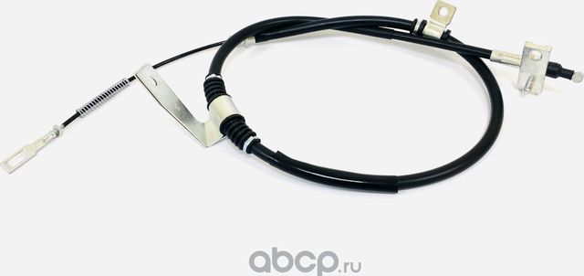 Трос стояночного тормоза левый в сборе с наконечниками (Ukorauto). Артикул U0107022L