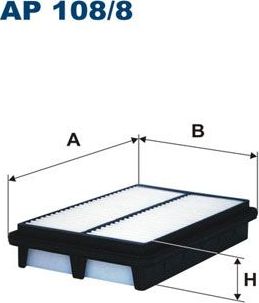 Воздушный фильтр Filtron. Артикул AP 108/8