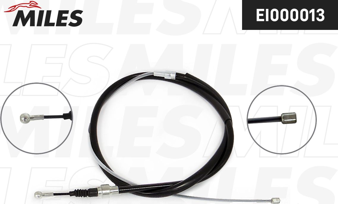 Трос ручника (тросик ручного тормоза) Miles. Артикул EI000013