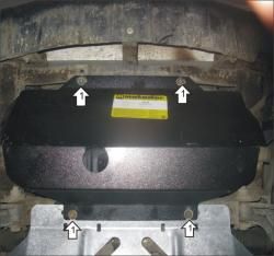 Защита Мотодор для двигателя и радиатора Great Wall Hover H5 2010-2016. Артикул 13104