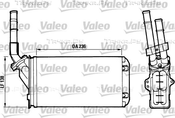 Радиатор отопителя (печки) Valeo (алюминий). Артикул 812002