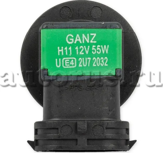 Лампа 12V H11 55W PGJ19-2 1 шт. картон (Ganz). Артикул GIP06019