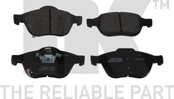 Тормозные колодки NK. Артикул 224566