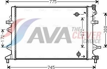 Радиатор низкотемпературный AVA ** CLEVER FIT ** для Volkswagen New Beetle II (A5) 2014-2019. Артикул VNA2370