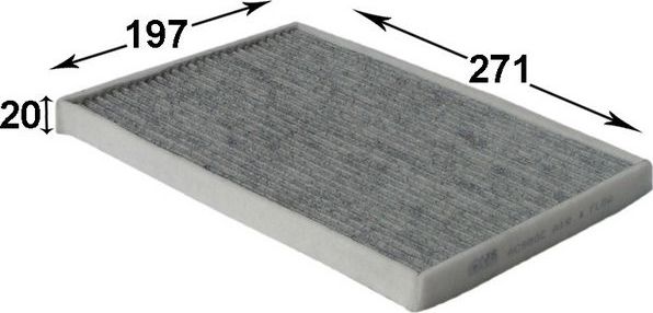 Салонный фильтр JS Asakashi для Suzuki Grand Vitara III 2005-2015. Артикул AC980C