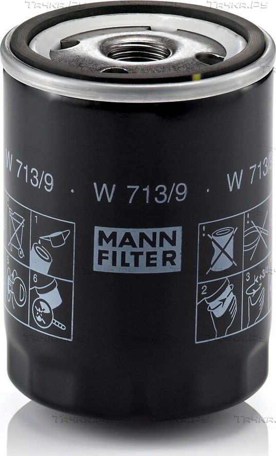 Масляный фильтр Mann-Filter для Land Rover Discovery II 1998-2004. Артикул W 713/9
