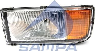 Фара передняя основная Sampa левая для Mercedes-Benz Axor 2004-2026. Артикул 201.125