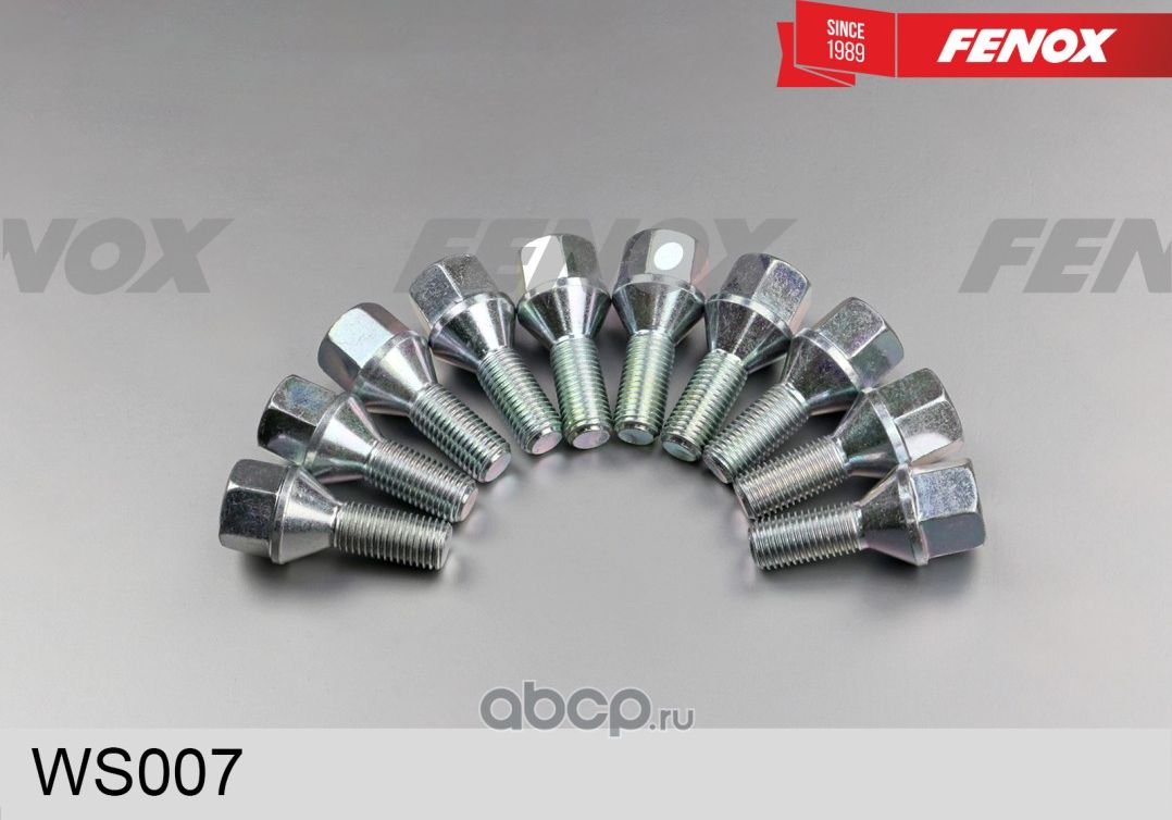 Болт крепления колеса RENAULT M12x1.5x51 (Fenox). Артикул WS007