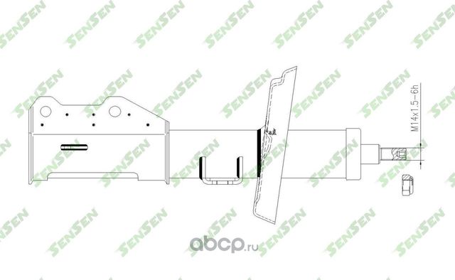 АМОРТИЗАТОР F-L OPEL ASTRA J 2009-2011 ASTRA J SALOON -2012 ASTRA J (Sensen). Артикул 42142457