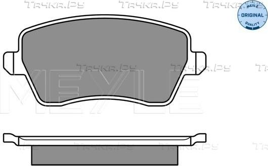 Тормозные колодки Meyle Original. Артикул 025 244 0317/W