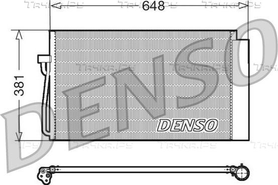 Радиатор кондиционера (конденсатор) Denso. Артикул DCN05017