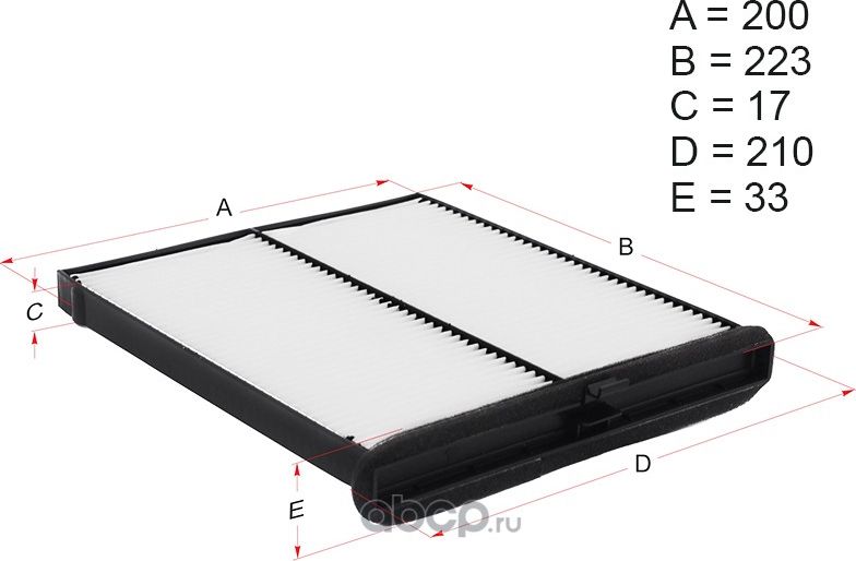 Фильтр салона MAZDA CX-5 12-/Mazda3 13-/Mazda6 12 (Hosu). Артикул HSCF0028