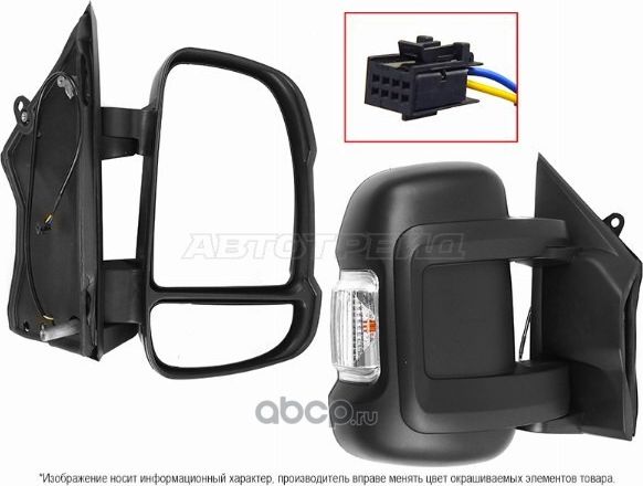 Зеркало FIAT DUCATO/PEUGEOT BOXER/CITROEN JUMPER 06- R механическое/поворот (SAT). Артикул STFT769401