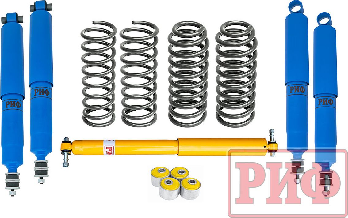 Лифт-комплект РИФ арктический средний для Toyota Land Cruiser 73/78 (длин. база) 1990-1996, лифт 50 мм. Артикул RIF-TLC70-D-Arc