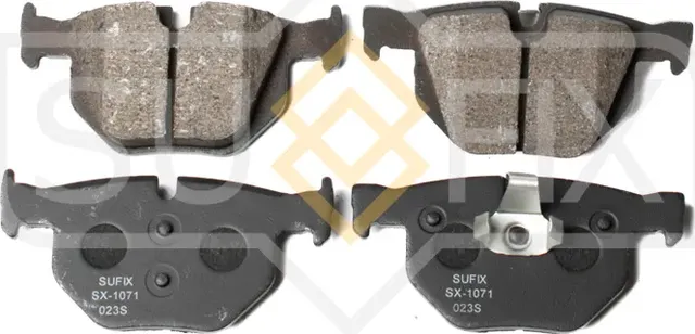 Колодки тормозные дисковые | зад прав/лев | (Sufix). Артикул SX-1071