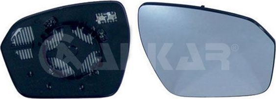 Зеркальное стекло бокового зеркала Alkar правое для Land Rover Range Rover Evoque I 2011-2015. Артикул 6432046