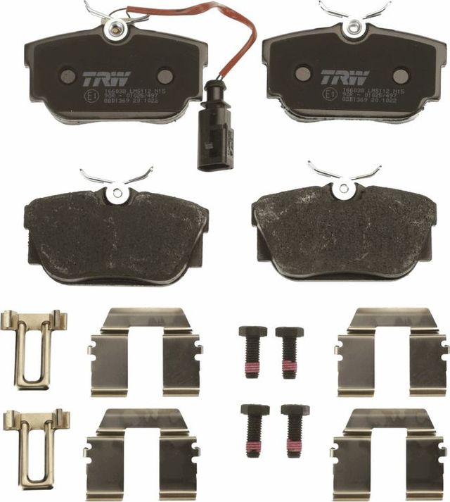 Тормозные колодки TRW COTEC задние для Volkswagen Transporter T4 1990-2003. Артикул GDB1369