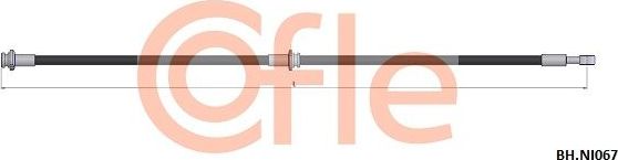 Тормозной шланг Cofle. Артикул 92.BH.NI067