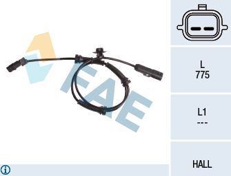 Датчик ABS FAE передний для Renault Scenic II 2003-2009. Артикул 78057