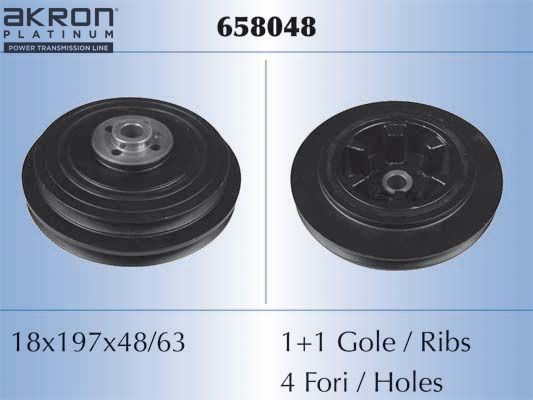 Шкив коленвала Malò. Артикул 658048