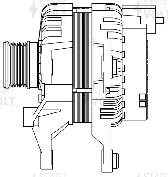 Генератор StartVOLT для Mercedes-Benz C-Класс IV (W205, C205) 2013-2026. Артикул LG 1534