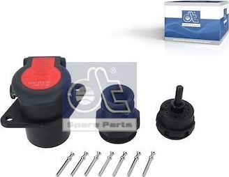 Штекерный разъем, соединение обжимом 24V, EBS, 7 pol., ISO 7638 DT Spare Parts. Артикул 5.77082