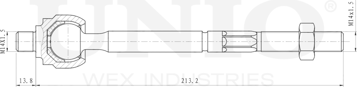 Тяга рулевая (Unio). Артикул SSP-30045