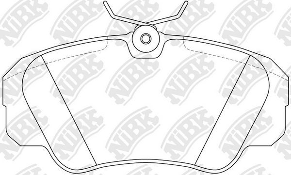 Тормозные колодки NiBK. Артикул PN0022