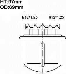 Топливный фильтр JS Asakashi. Артикул FS7001U