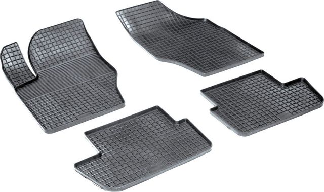 Коврики резиновые Seintex с узором сетка для салона Peugeot 307 2001-2008. Артикул 00541