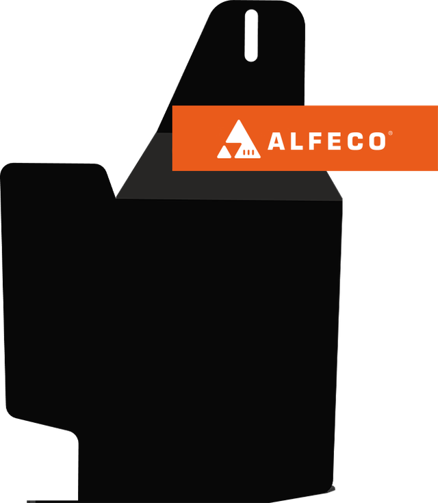 Защита Alfeco для КПП (боковой пыльник от грязи моторного отсека) Chery Tiggo 4 2017-2026. Артикул ALF.02.23