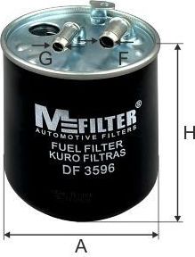 Топливный фильтр MFilter. Артикул DF 3596
