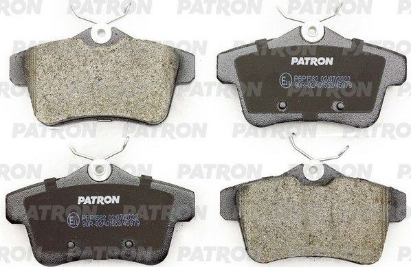 Тормозные колодки Patron. Артикул PBP1582