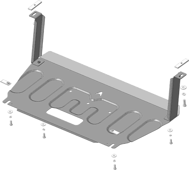 Защита АвтоСтандарт для картера и КПП Kia Picanto III 2017-2026. Артикул 51012