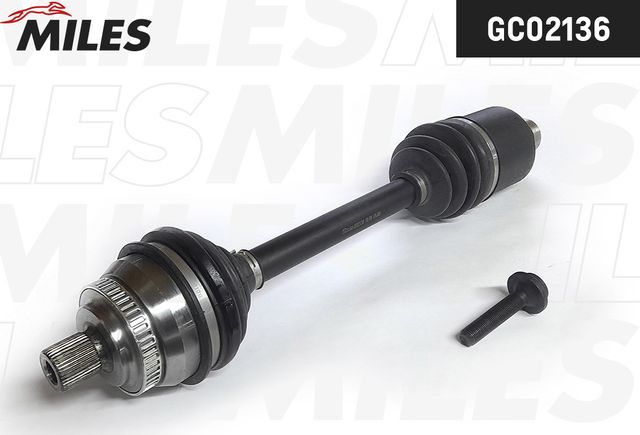 Полуось (привод в сборе, приводной вал) Miles передняя правая для Ford Galaxy I 1995-2006. Артикул GC02136