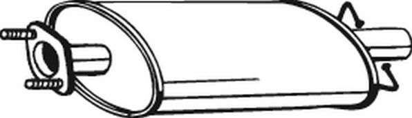 Глушитель (средняя часть) Bosal для Ford Transit Torneo VII 2006-2014. Артикул 154-459