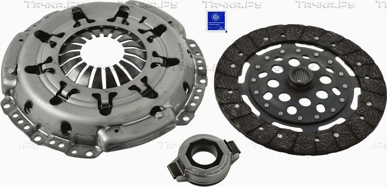 Сцепление (комплект) SACHS для Nissan Primera P12 2003-2008. Артикул 3000 951 869