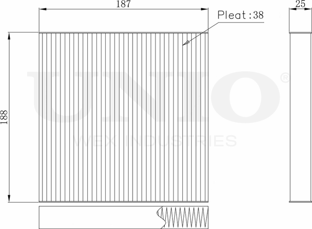 Фильтр салона (Unio). Артикул FLT-40028