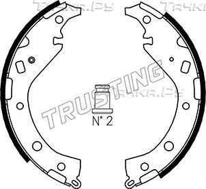Тормозные колодки Trusting задние для Toyota Camry 30 (V30, XV30) 2001-2006. Артикул 115.309