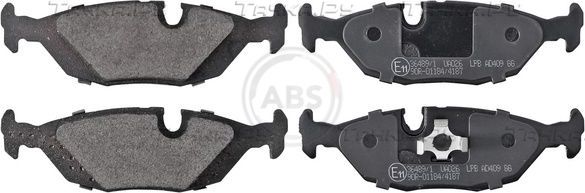 Тормозные колодки ABS задние для Volvo 480 1986-1996. Артикул 36489/1